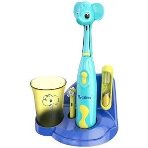 Escova de Dentes Elétrica Infantil Brusheez Elefantinho